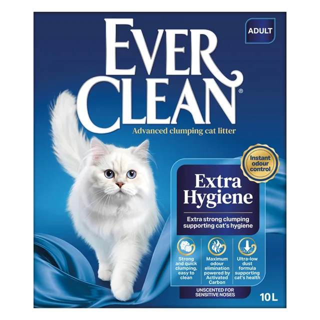 Ever Clean® Extra Strong hrudkující kočkolit – bez parfémů - 10 l