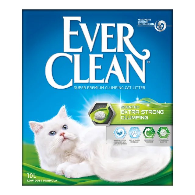 Ever Clean® Extra Strong hrudkující kočkolit – svěží vůně - 10 l