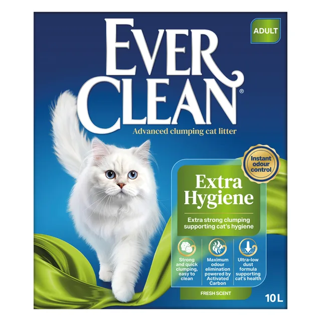 Ever Clean® Extra Strong hrudkující kočkolit – svěží vůně - 2 x 10 l