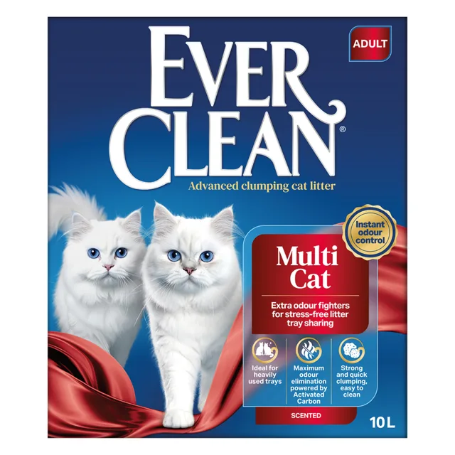 Ever Clean® Multiple Cat hrudkující kočkolit - 10 l