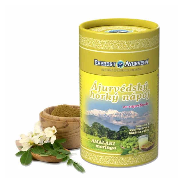 EVEREST AYURVEDA Amalaki Moringa imunita a odolnost vůči stresu sypaná směs 100 g