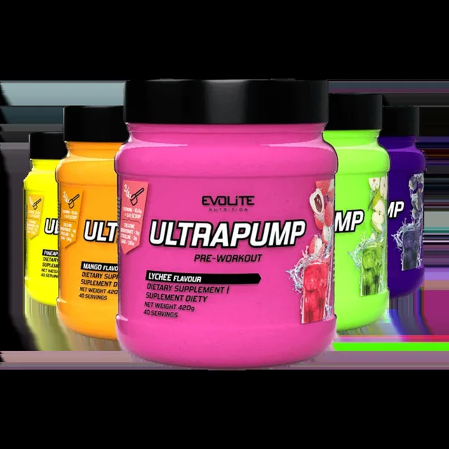 Evolite Nutrition Ultra Pump 420g - zelené jablko