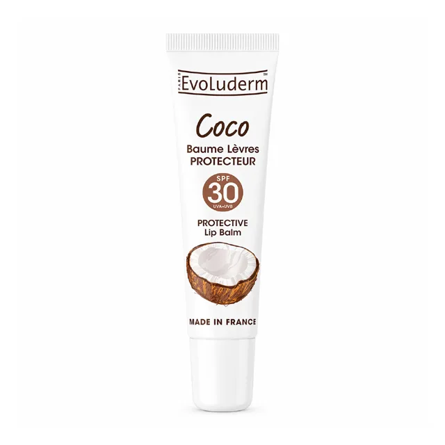 Evoluderm Balzám na rty s kokosovým olejem SPF30 15 ml