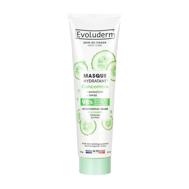 Evoluderm Hydratační pleťová maska s okurkovým extraktem 150 ml