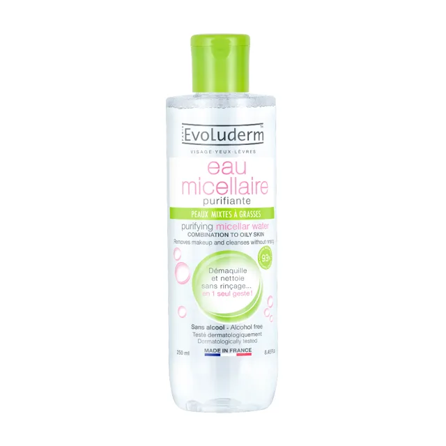 Evoluderm Micelární voda pro smíšenou až mastnou pleť 250 ml