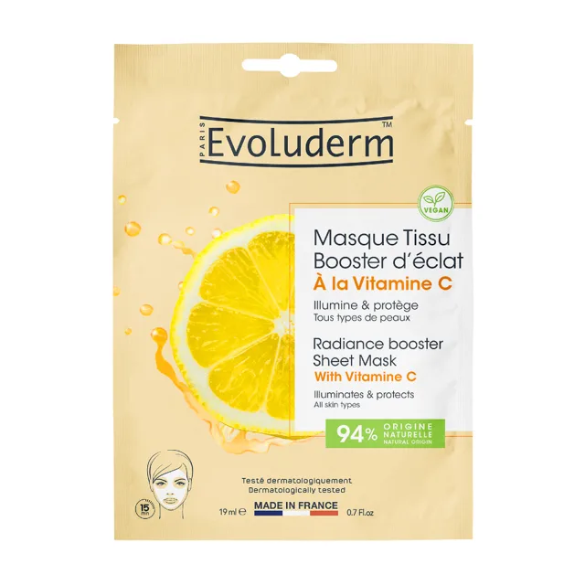 Evoluderm Plátýnková maska s vitamínem C 19 ml