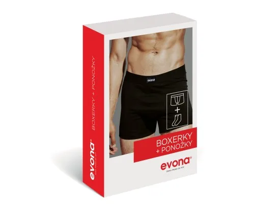 Evona Set boxerek Bass XL + ponožky ZDARMA