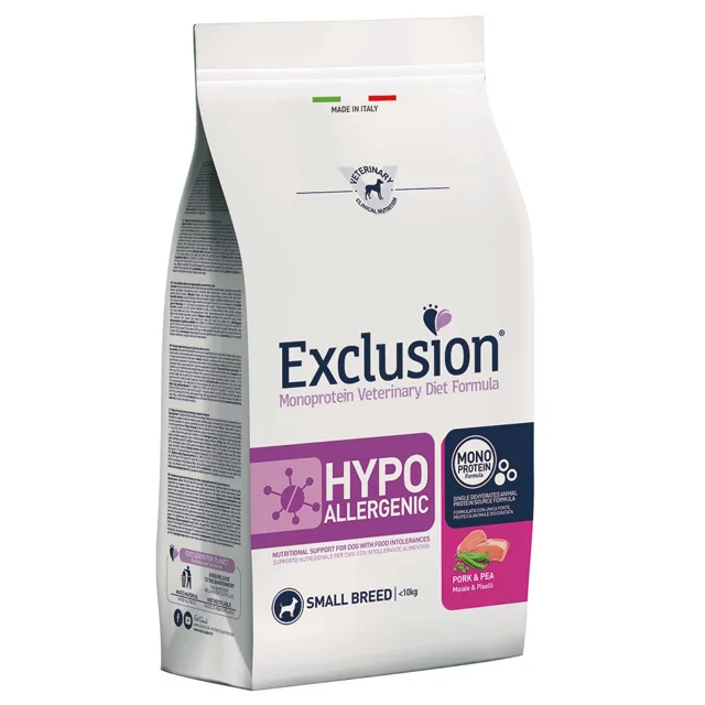 Exclusion Hypoallergenic Small Breed Pork & Pea - 7 kg