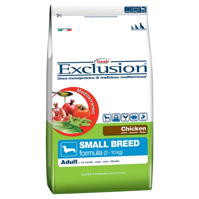 Exclusion Mediterraneo Adult Small s kuřecím - 2 x 7 kg