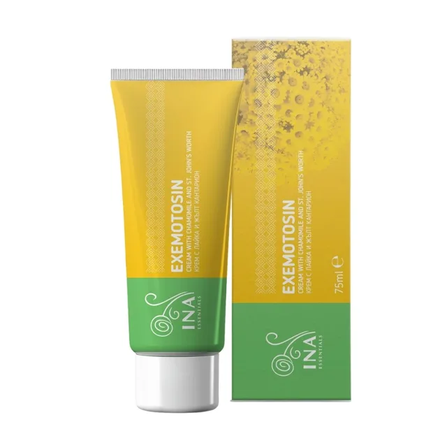 Exemotosin – krém na psoriázu, ekzém a podrážděnou pokožku – 75 ml – INA Essentials