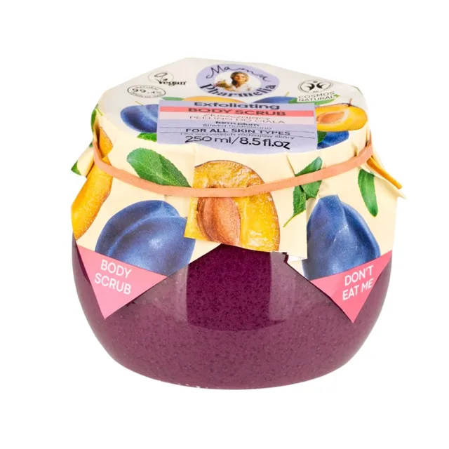 Exfoliační tělový peeling se švestkou - 250 ml - Mama Pharmelia