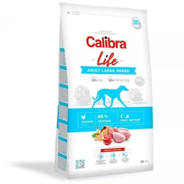 Expirace 10.3. 2026: Calibra Dog Life Adult Large Breed Chicken 12 kg | P59320