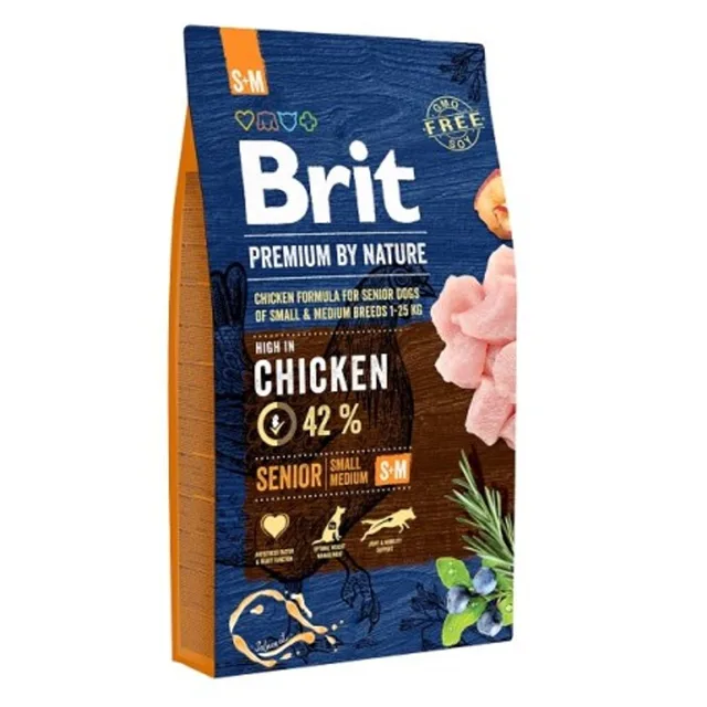 Expirace 11.7. 2026: Brit Premium by Nature Senior S+M 8 kg | P59620