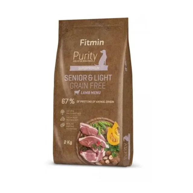 Expirace 12.6. 2026: Fitmin Dog Purity GF Senior & Light Lamb 2 kg | P59682