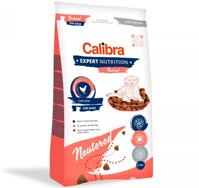 Expirace 15.6. 2026: Calibra Dog Expert Nutrition Neutered 2 kg | P59654