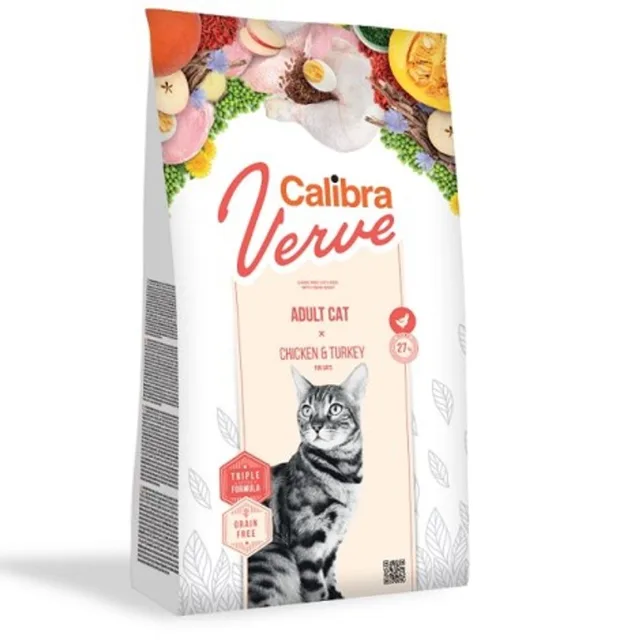 Expirace 17.2. 2026: Calibra Cat Verve GF Adult Chicken & Turkey 3,5 kg | P59344