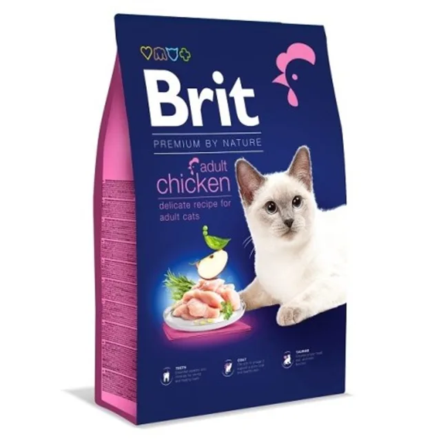 Expirace 2.9. 2026: Brit Premium Cat by Nature Adult Chicken 8 kg | Granule pro kočky | P59643