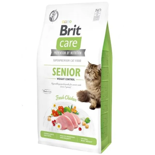 Expirace 20.6. 2026: Brit Care Cat Grain-Free Senior Weight Control 7 kg | P59673
