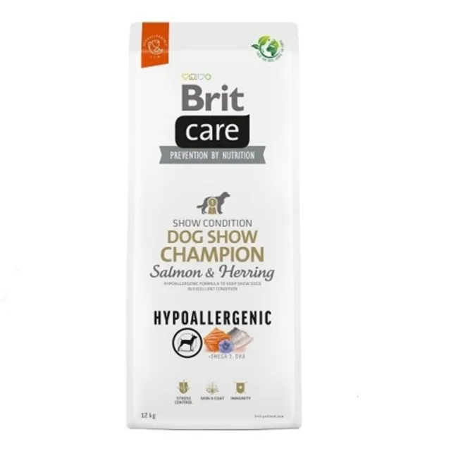 Expirace 20.8. 2026: Brit Care Dog Hypoallergenic Dog Show Champion Salmon & Herring 12 kg | P59637