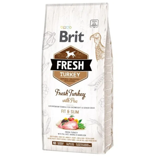 Expirace 23.7. 2026: Brit Fresh Turkey & Pea Adult Fit & Slim 12 kg | P59709