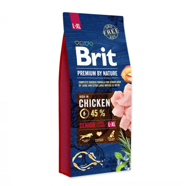 Expirace 26.7. 2026: Brit Premium by Nature Senior L+XL 15 kg | P59685