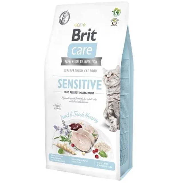Expirace 26.9. 2026: Brit Care Cat Grain-Free Sensitive with Insect 7 kg | P59670