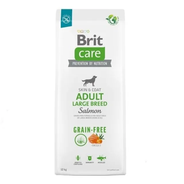 Expirace 27.7. 2026: Brit Care Dog Grain-free Adult Large Breed Salmon 12 kg | P59702