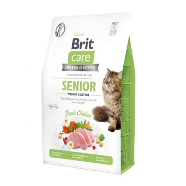 Expirace 29.7. 2026: Brit Care Cat Grain-Free Senior Weight Control 400 g | Granule pro kočky | P59650