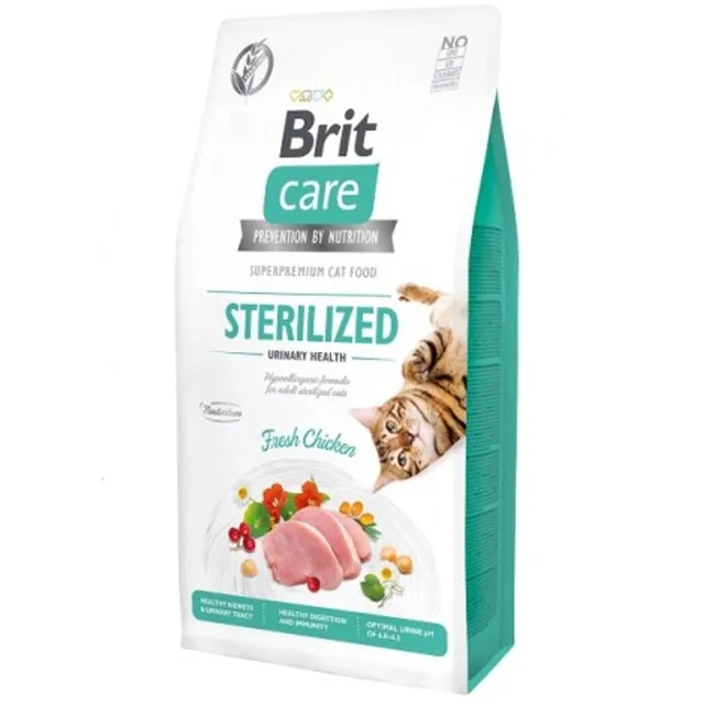 Expirace 29.7. 2026: Brit Care Cat Grain-Free Sterilized Urinary Health 7 kg | P59672