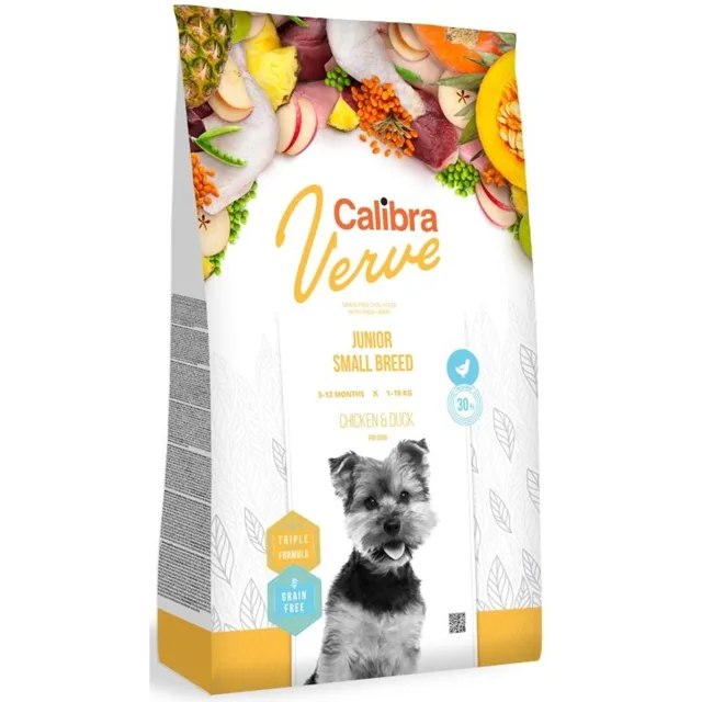 Expirace 3.4. 2026: Calibra Dog Verve GF Junior Small Chicken & Duck 6 kg | P59296