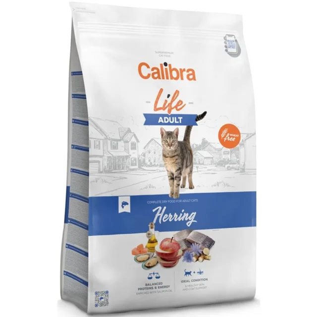 Expirace 3.8. 2026: Calibra Cat Life Adult Herring 6 kg | P59657