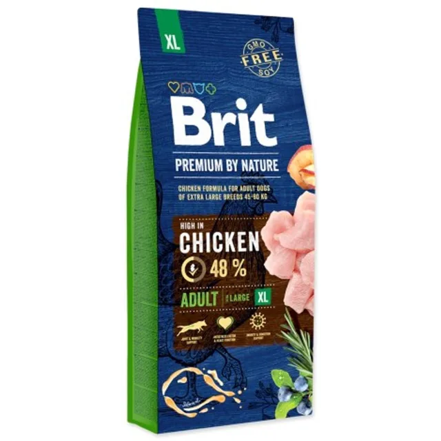 Expirace 30.7. 2026: Brit Premium by Nature Adult XL 15 kg | Granule pro psy | P59687
