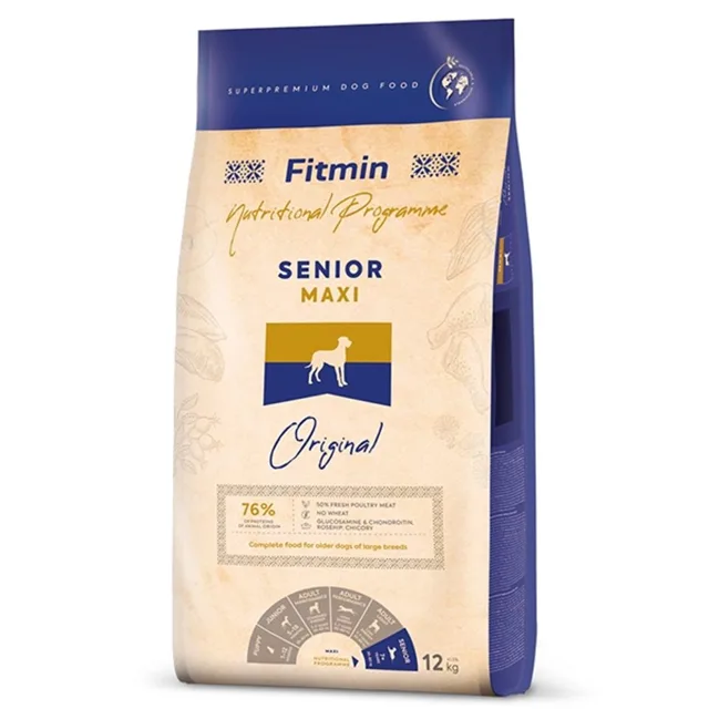 Expirace 4.5. 2026: Fitmin Dog Maxi Senior 12 kg | P59316