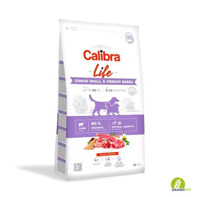 Expirace 5.6. 2026: Calibra Dog Life Junior Small & Medium Breed Lamb 12 kg | P59691