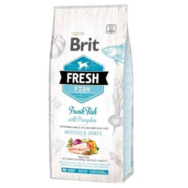 Expirace 6.8. 2026: Brit Fresh Fish & Pumpkin Adult Large Muscle & Joints 12 kg | P59745