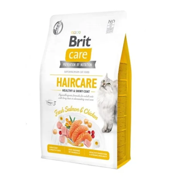 Expirace 7.6. 2026: Brit Care Cat Grain-Free Haircare Healthy & Shiny Coat 2 kg | P59646