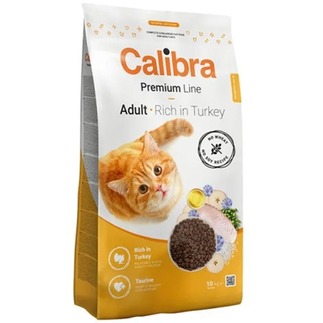 Expirace 7.7. 2026: Calibra Cat Premium Line Adult Turkey 10 kg | P59666