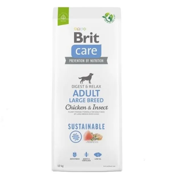 Expirace 8.8. 2026: Brit Care Dog Sustainable Adult Large Breed Chicken & Insect 12 kg | P59638