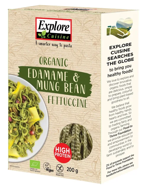 Explore Cuisine Edamame & Mung Bean Fettuccine, 200 g
