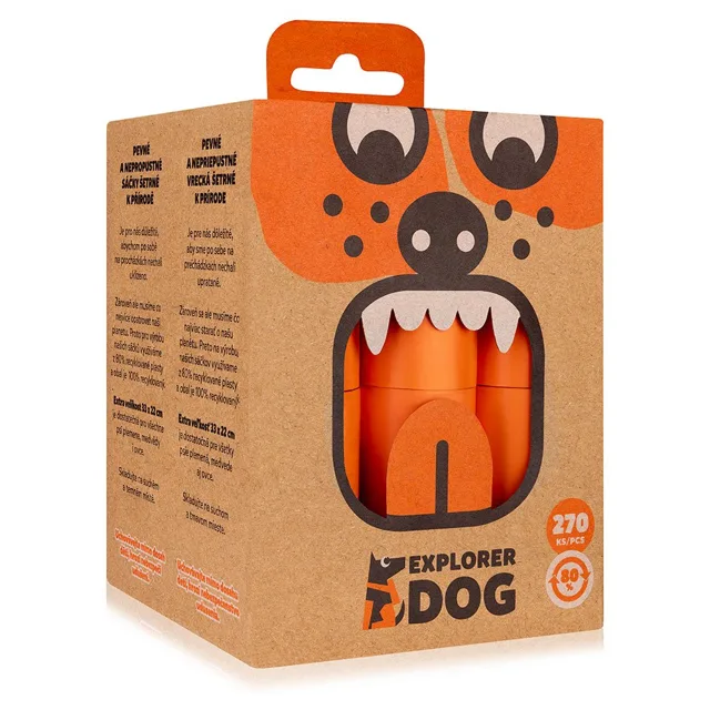 Explorer dog Sáčky recyklované na psí exkrementy 270 ks