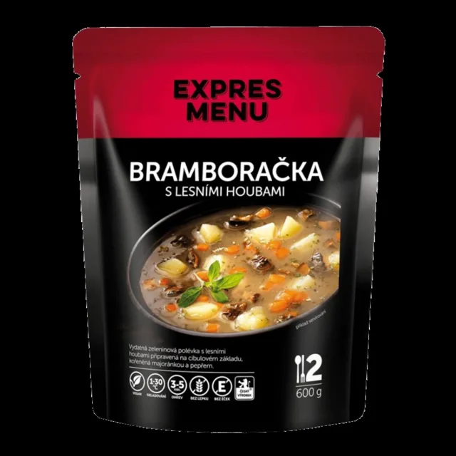 EXPRES MENU Bramboračka s lesními houbami 600 g (2 porce)