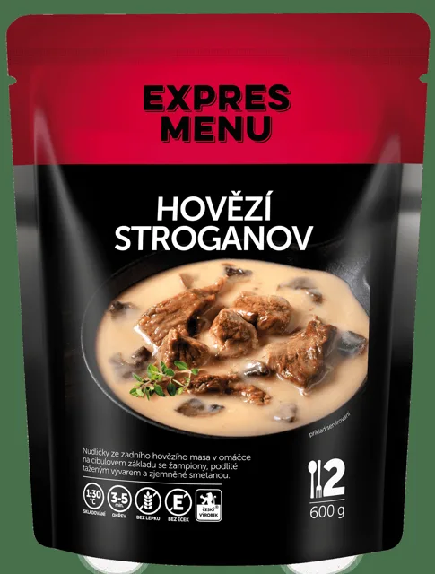 EXPRES MENU Hovězí Stroganov 600 g (2 porce)