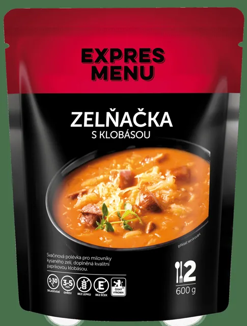 EXPRES MENU Zelňačka s klobásou 600 g (2 porce)