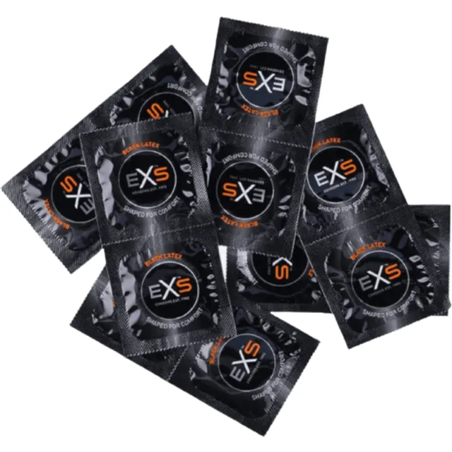 EXS Blatex – černé kondomy (100 ks)