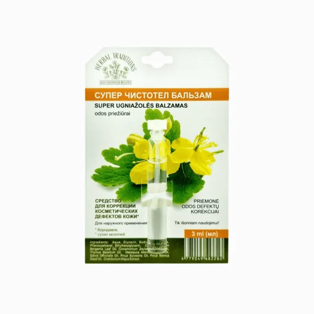 Extra účinný vlaštovičník – kosmetický přípravek na bradavice – 3 ml – Herbal Traditions