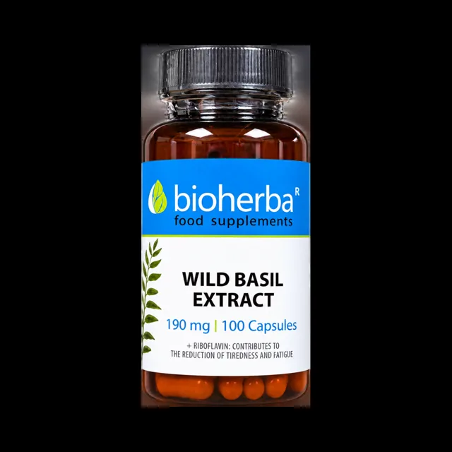 Extrakt z divoké bazalky 190 mg – 100 kapslí – Bioherba