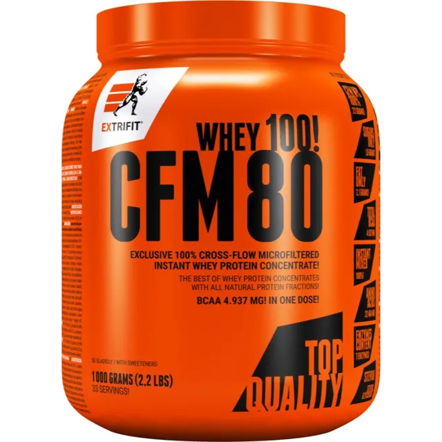 Extrifit CFM Instant Whey 80 syrovátkový protein v prášku příchuť Cookies & Cream 1000 g