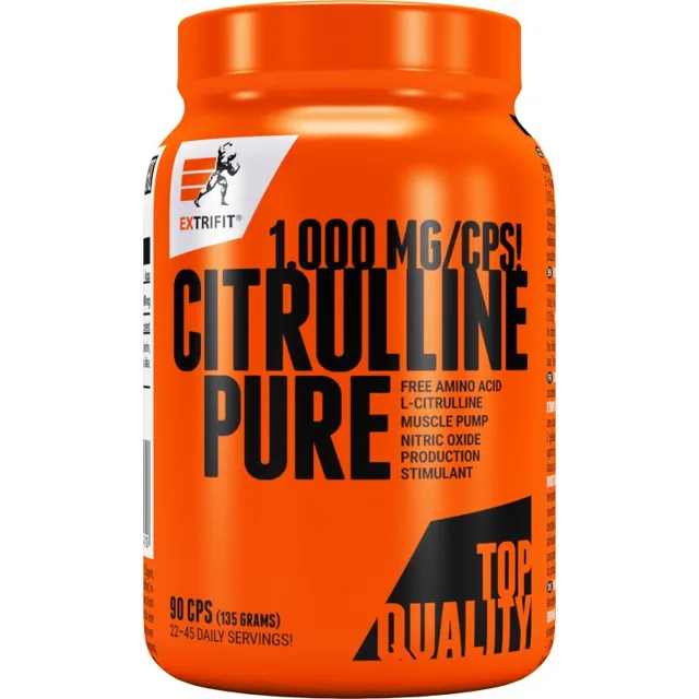 Extrifit Citrulline Pure 1000 mg podpora sportovního výkonu a regenerace 90 cps
