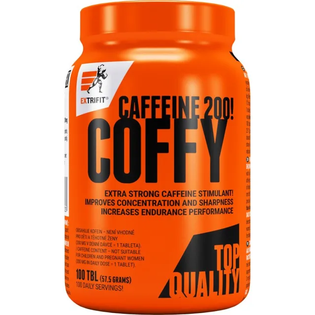 Extrifit Coffy 200 mg podpora sportovního výkonu 100 tbl