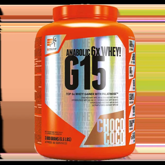Extrifit G15 Anabolic Gainer 3kg - vanilka